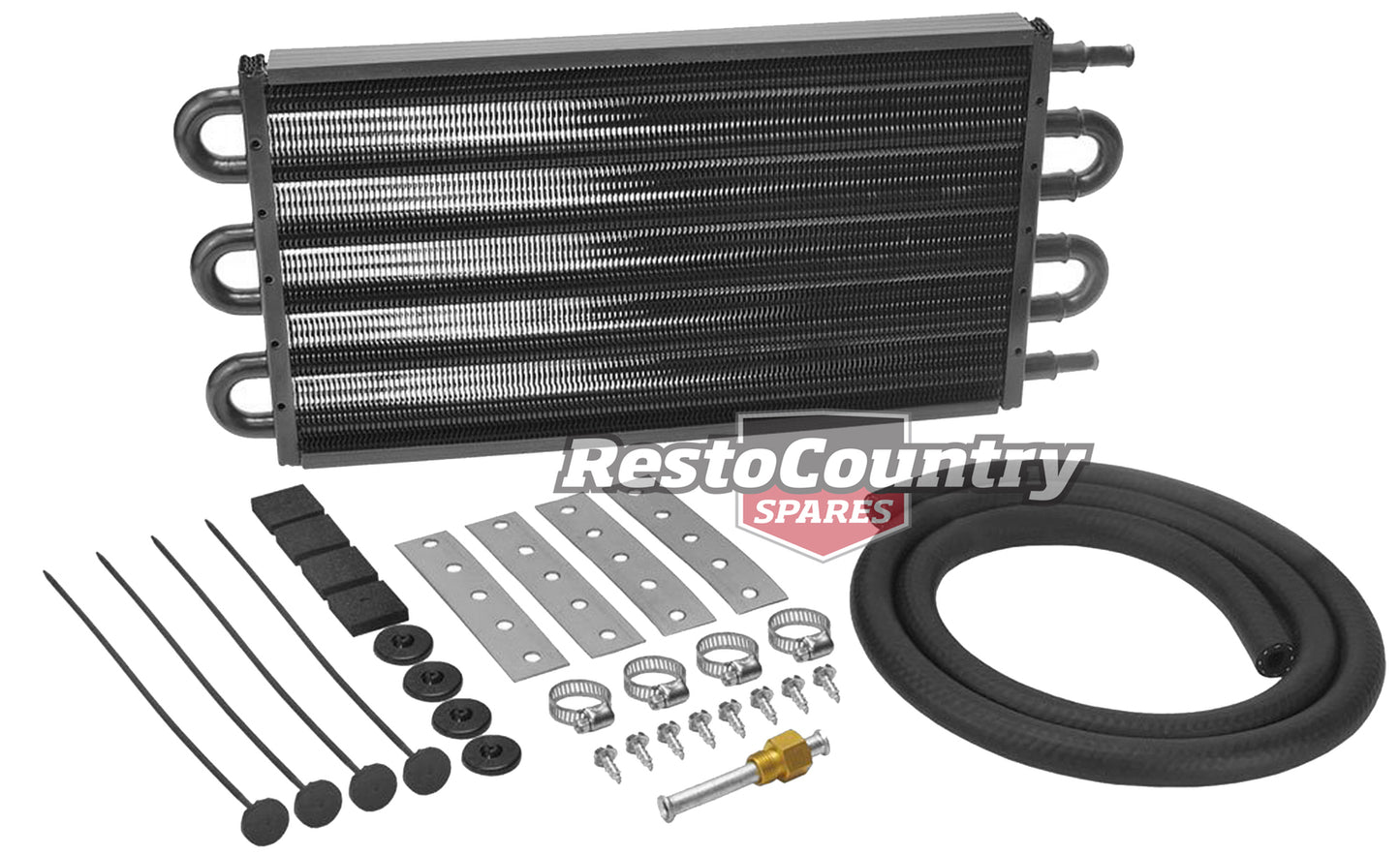 "Derale Auto Transmission Cooler + Fitting Kit Copper Core 3/4" x 7" x 17" V6 V8 - 13103"