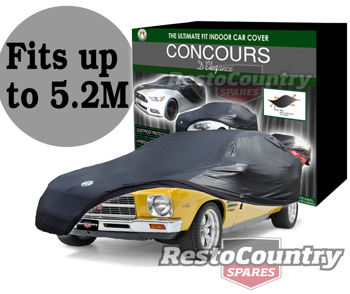 Autotecnica CONCOURS D'Elegance Indoor Car Cover up to 5.2M 2/306 protection