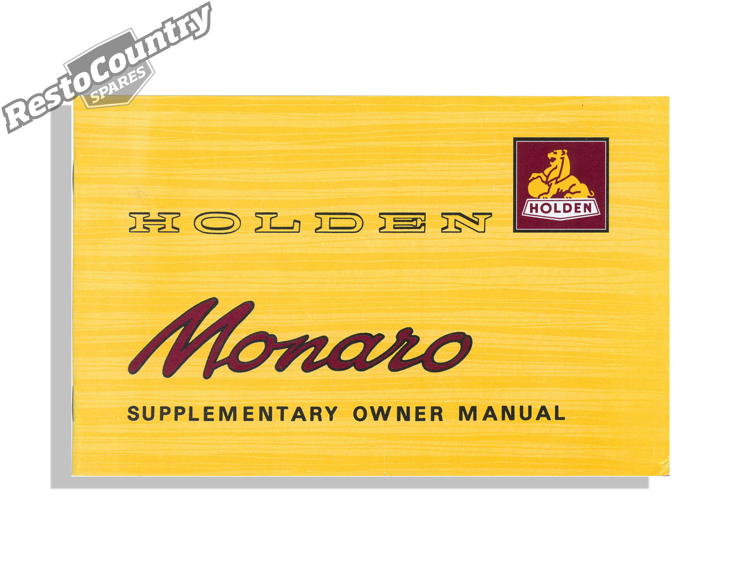 Holden Supplementary Owners Manual HK Monaro book - 2805866