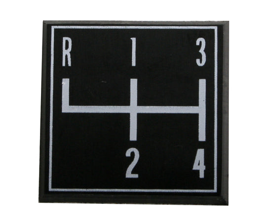 Holden Torana 4 Speed Gear Shift Indicator Plate LJ GTR manual transmission - 2815059