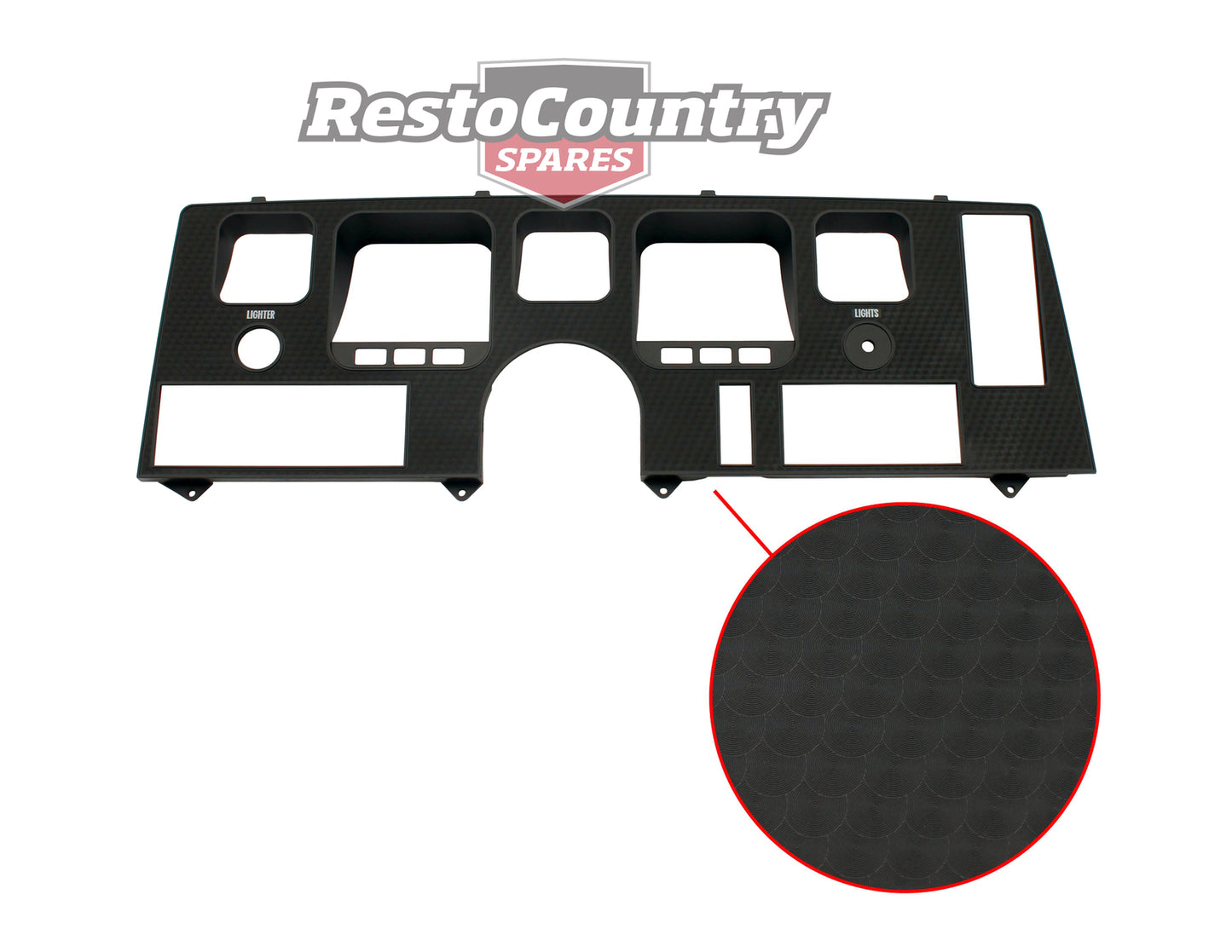 Holden HQ GTS & Statesman Dash Fascia Facia NEW Black cluster face - 2815985N