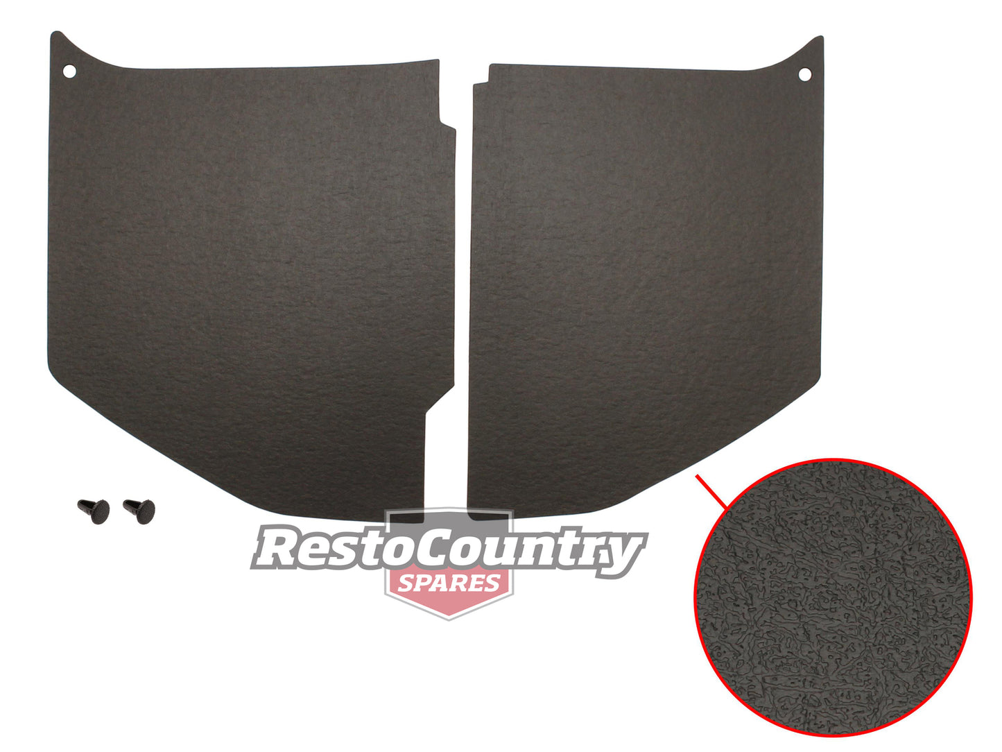 Holden HQ EARLY 71-10/73 Kick Panels + Clips Sedan Coupe Ute Wagon NEW - 2816386_7