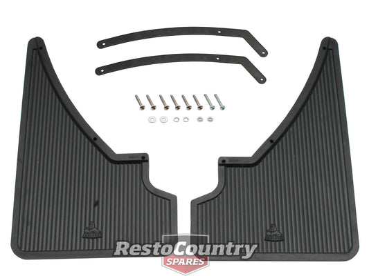 Holden REAR Mud Flaps w/Logo HQ all. HJ HX Coupe. HJ HX HZ WB Ute Van Mudflaps - 2820200