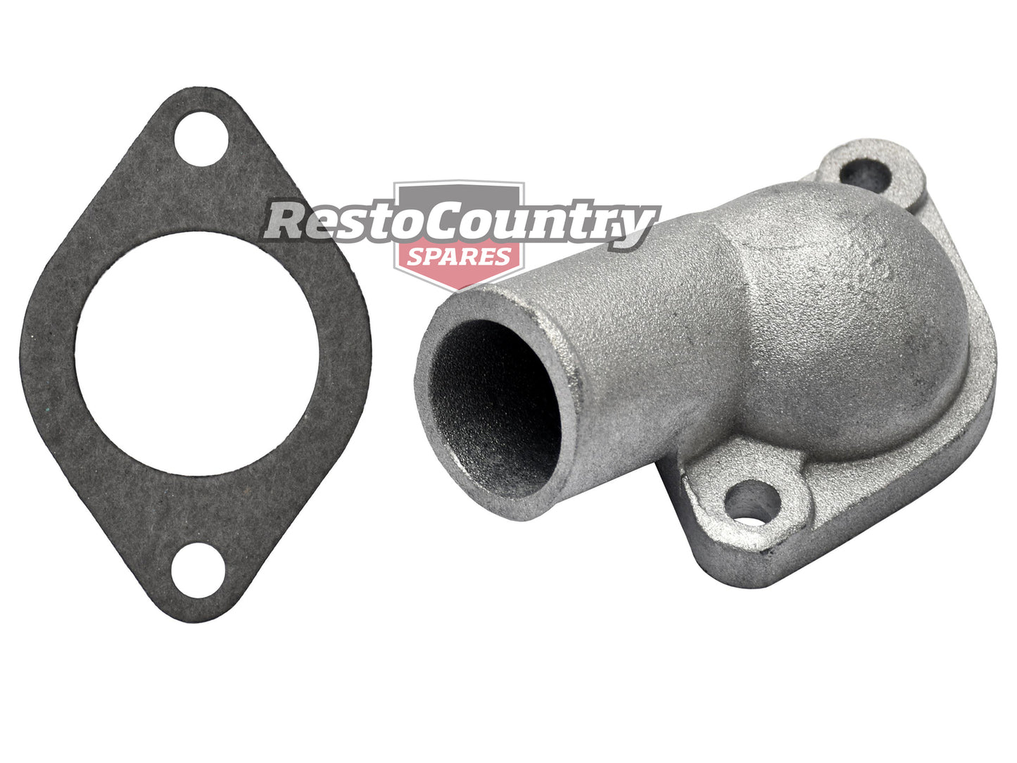 Holden V8 CHEV Thermostat Housing + Gasket HK HT HG HQ 307 327 350 water outlet - 3877660