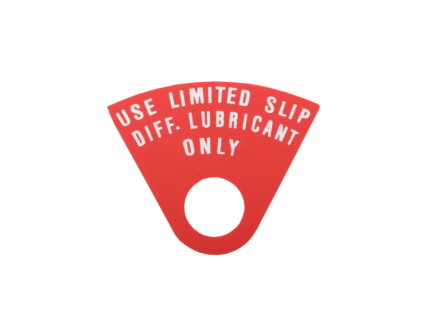 Holden Limited Slip Diff Lubricant TAG HK HT Salisbury LSD differential label - 3931171