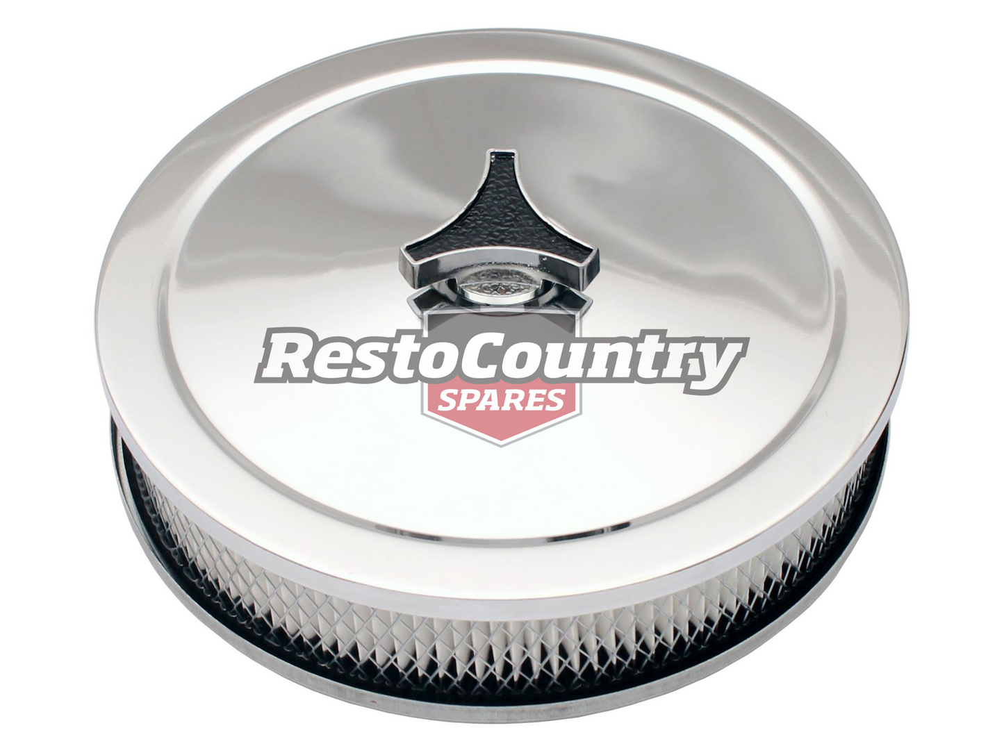 "Chrome Air Cleaner 9"X2" Holley Standard Base - 456-921"