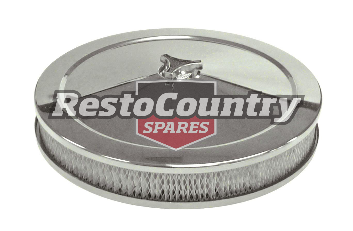 "Chrome Air Cleaner 14"X2" Holley Recessed Base - 476-941"