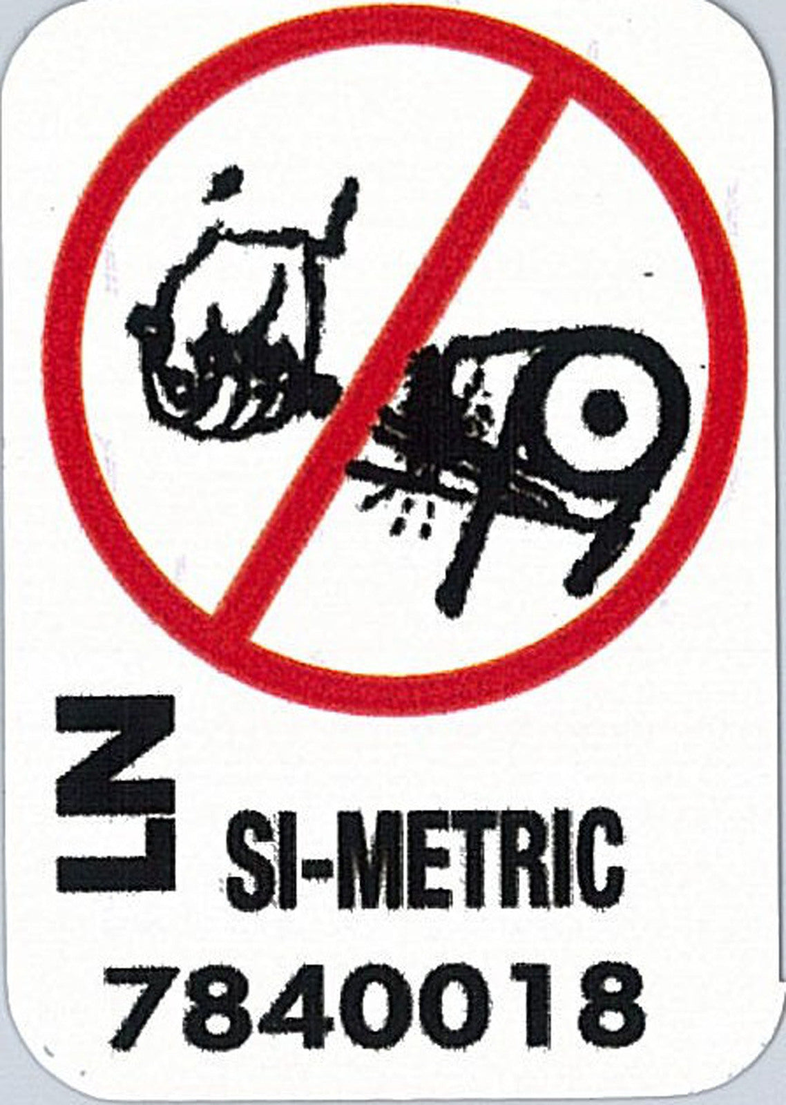 Holden Commodore VK VL Power Steering Pump DECAL sticker SI-METRIC 7840018 - 50029P