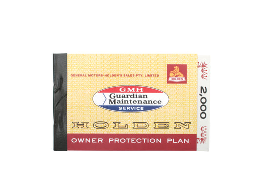 Holden HK Service Book (GMH Guardian Maintenance) owners manual - 7438264