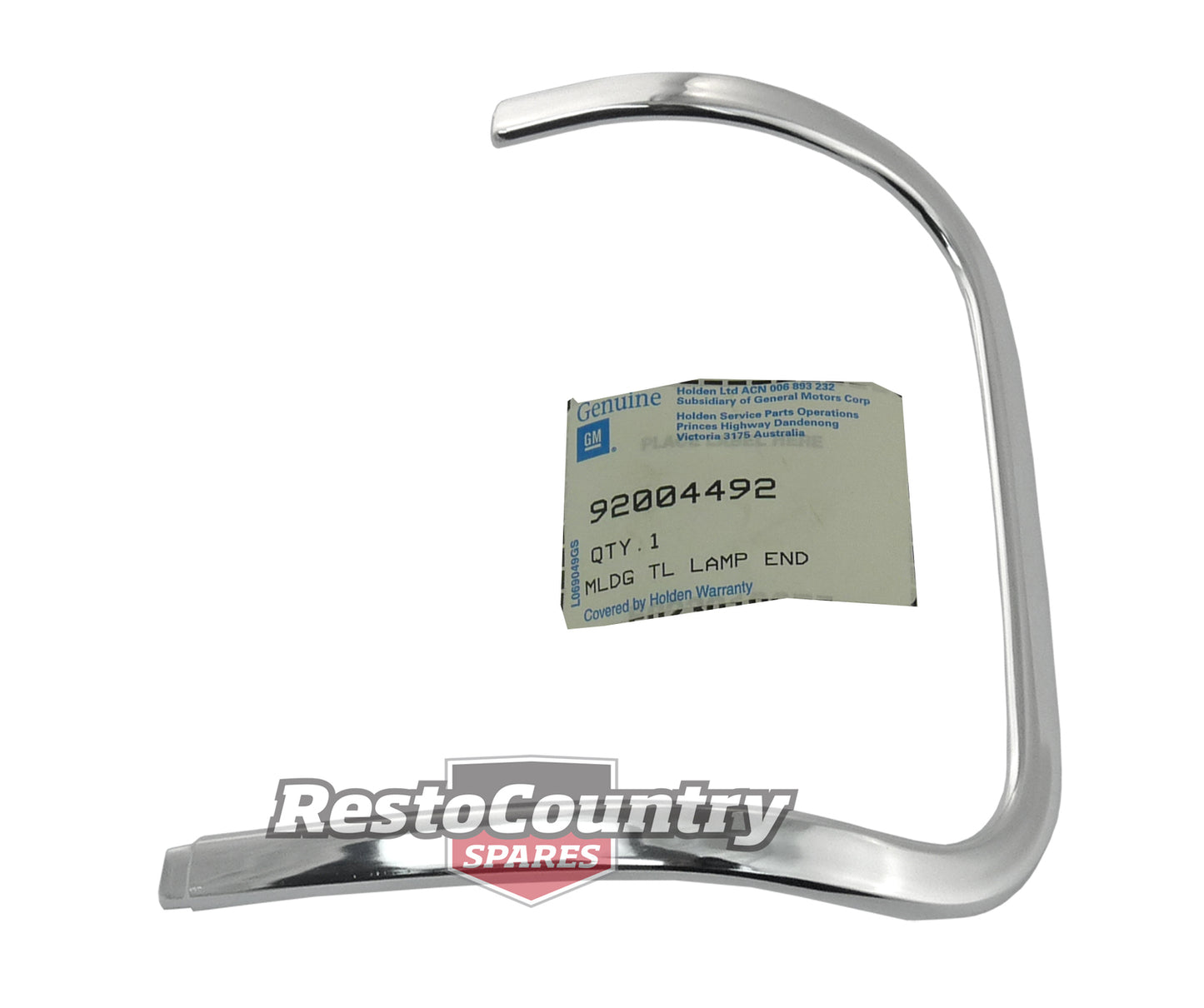 Holden Commodore NOS VB VC Taillight EYEBROW Chrome Moulding RIGHT GENUINE - 92004492