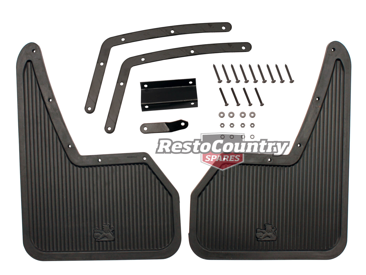 Holden Commodore REAR Mud Flaps PAIR With Logo VB VC VH Sedan mudflap - 92015381