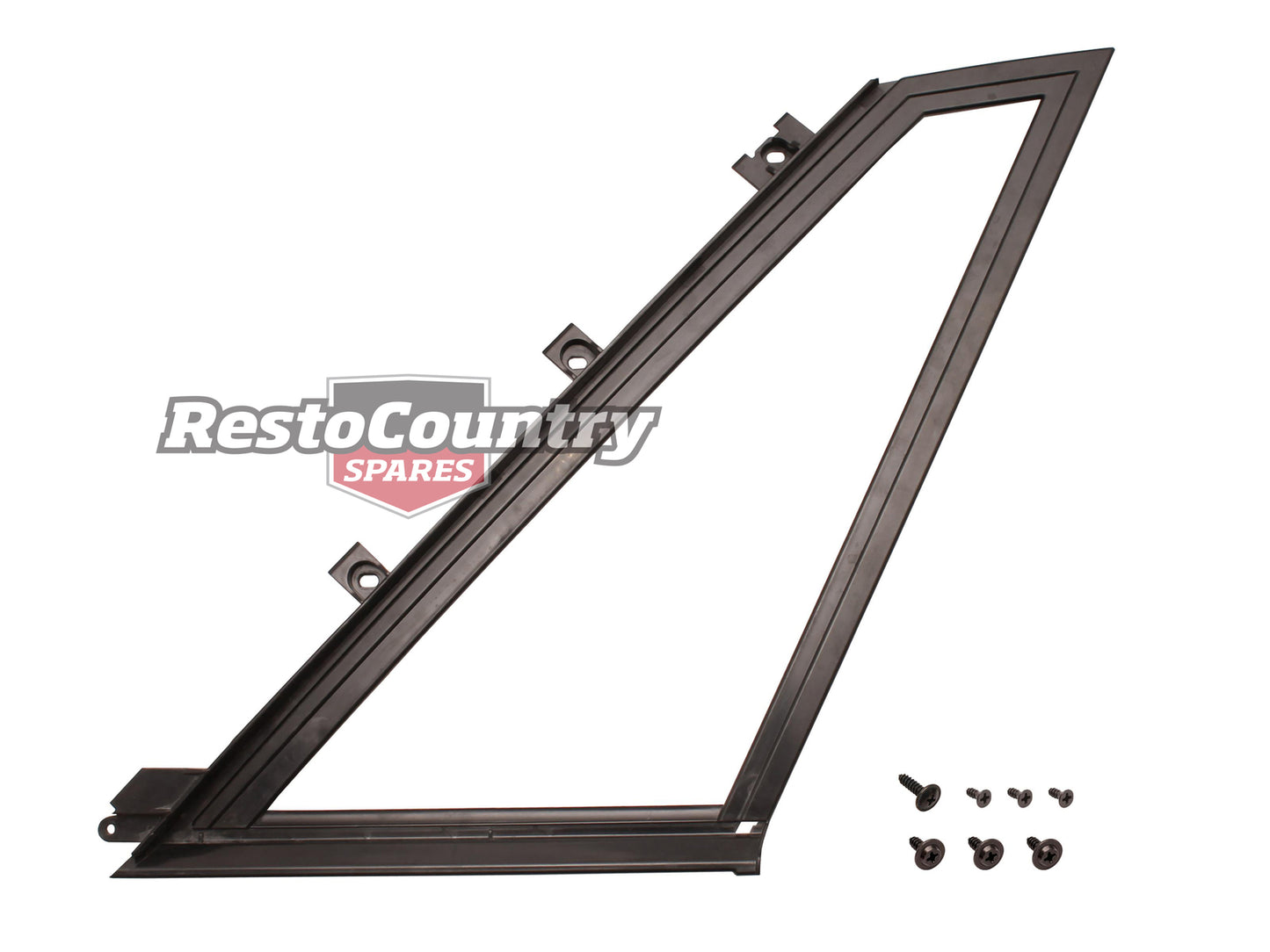 Holden Commodore VK Sedan Rear Quarter Window Surround RIGHT glass frame garnish - 92018356