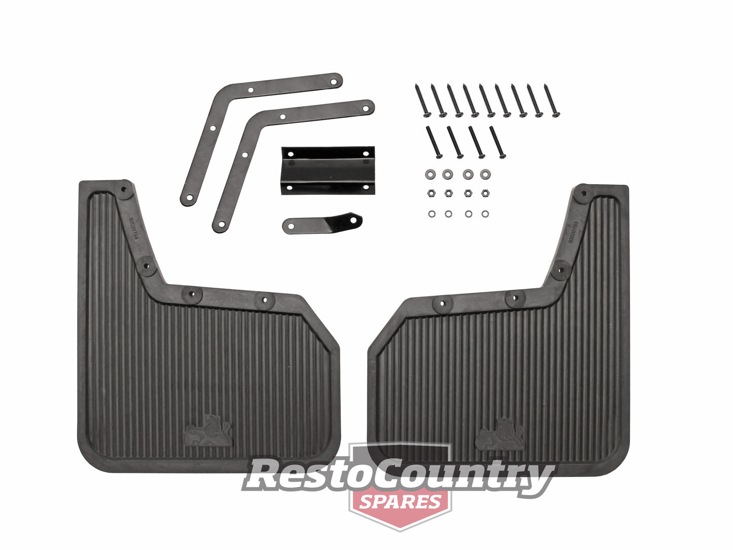 Holden Commodore Rear Mudflaps With Logo VK VL Wagon + Fitting Kit mud flap - 92020791
