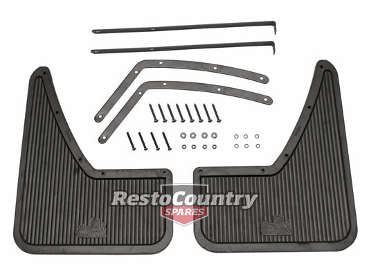 Holden Commodore FRONT Mudflap Kit x2 NEW VK VL W/ Lion Logo mud flaps shield - 92020918