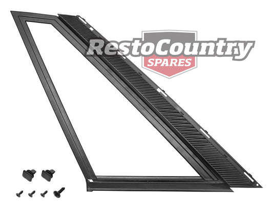 Holden Commodore VL Sedan Rear Quarter Window Surround LEFT glass frame garnish - 92024598