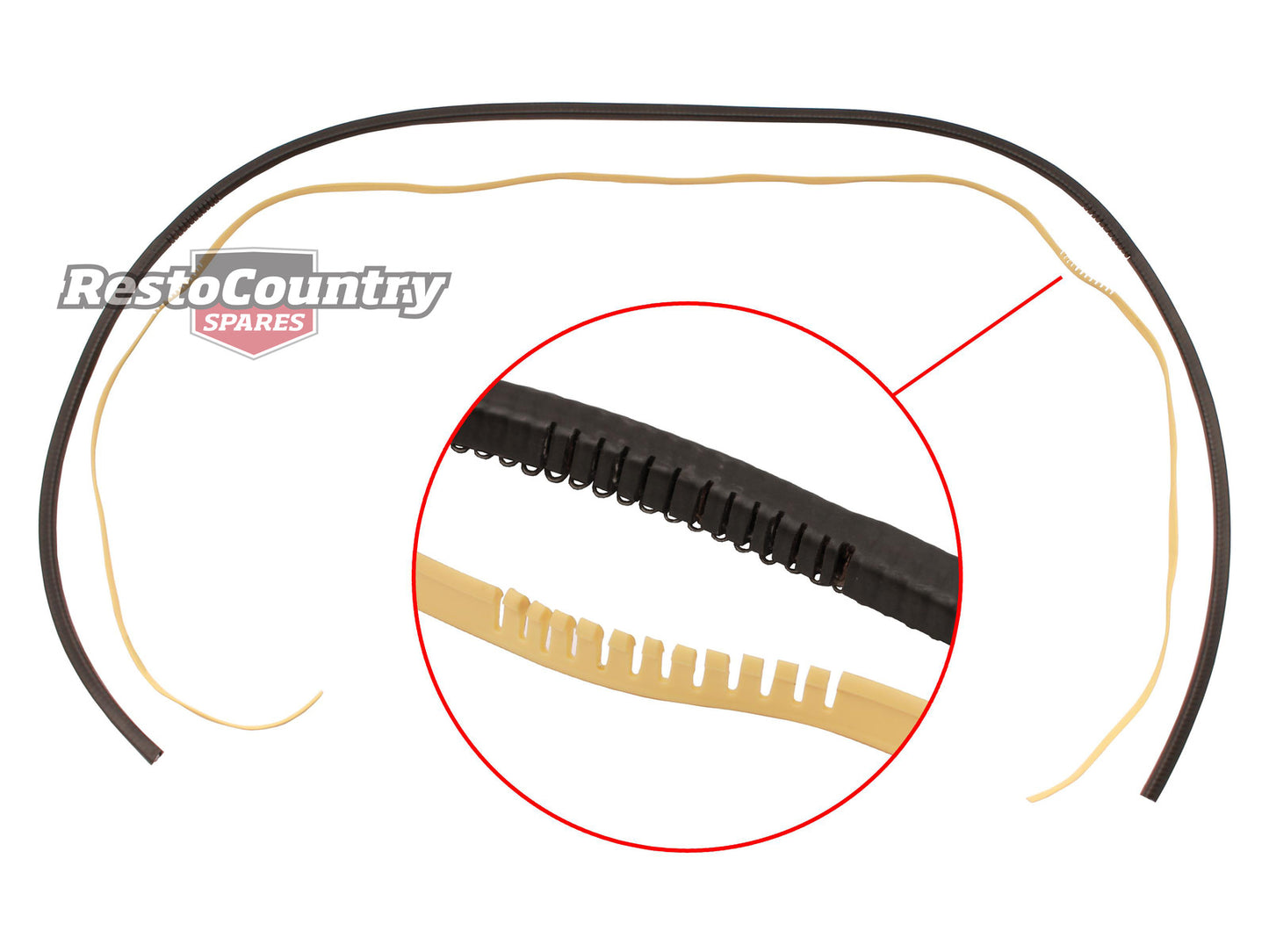 Holden VL Front Windscreen Lacing / Headlining Retainer Kit window rubber glass - 92026415