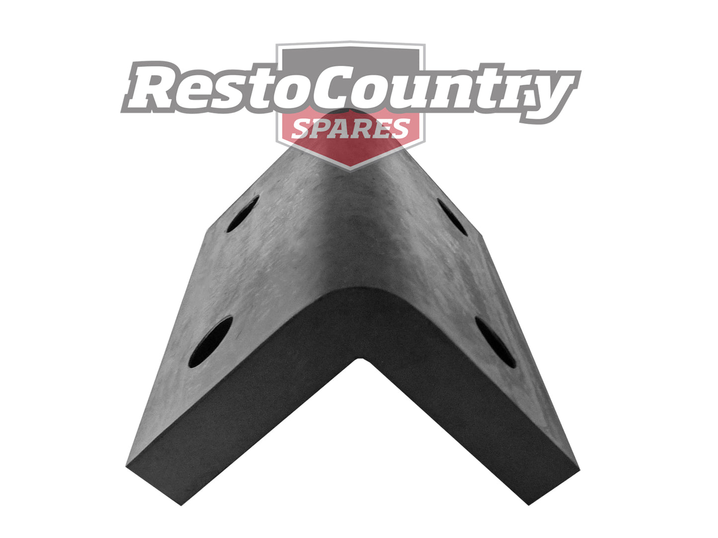 Natural Rubber Corner Safety Pad / Guard L BLACK 167mm x 70mm High Quality bump - 92141