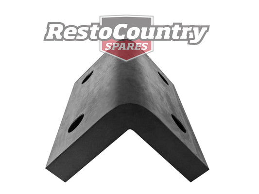 Natural Rubber Corner Safety Pad / Guard L BLACK 167mm x 70mm High Quality bump - 92141