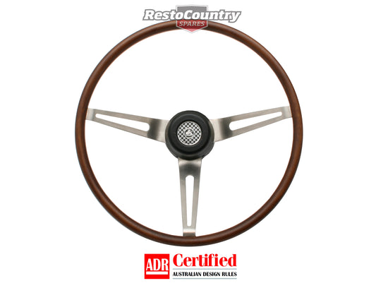 Holden Woodgrain GTS Steering Wheel HK & Early LC Torana ADR Approved - 9748390
