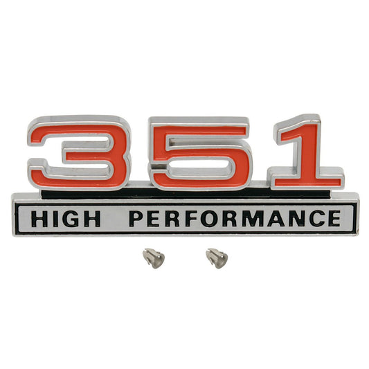 Ford '351 HIGH PERFORMANCE' Guard or Boot Badge x1 XW GT emblem Resto Country