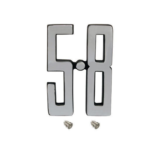 Ford 5.8 ltr litre Silver / Chrome Guard Badge x1 XC ZH Falcon Fairlane fender Pin on