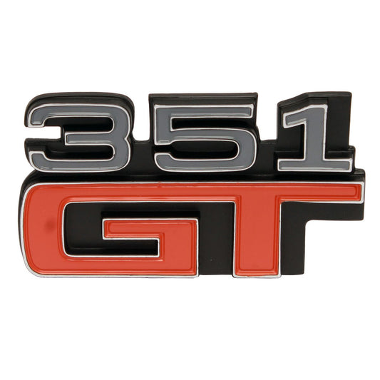 Ford '351 GT' Badge - Fender / Guard or Coupe Rear Panel XA GT emblem boot