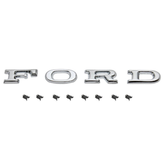 Ford Badge - F O R D - Letters +Clips Bonnet / Tailgate XA XB ZF ZG
