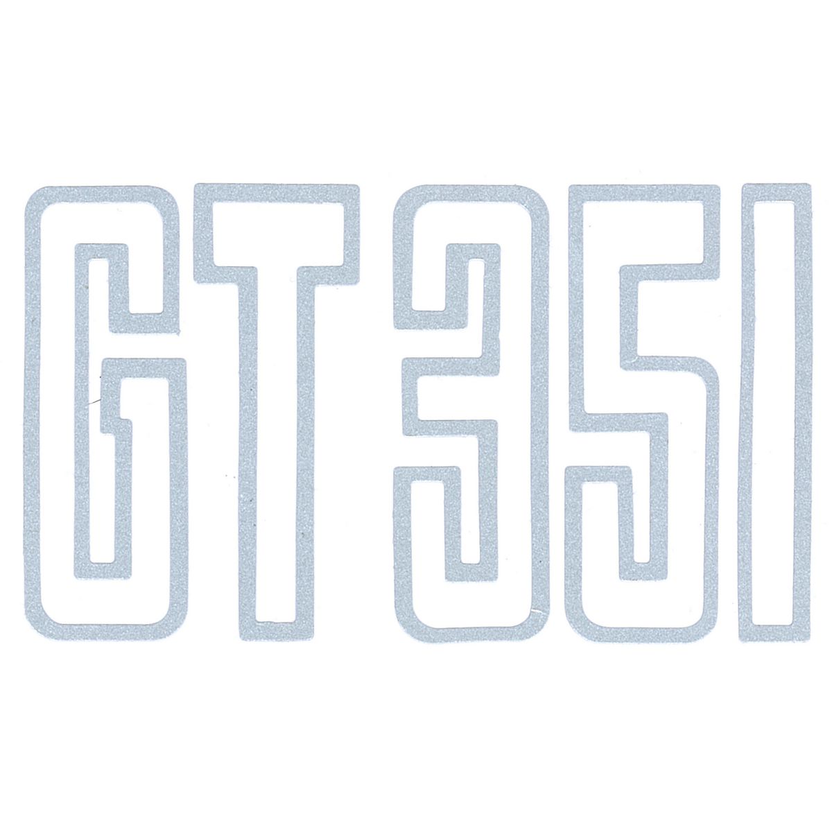 Ford 'GT 351' Boot Decal SILVER XB GT sticker  emblem  trunk  label
