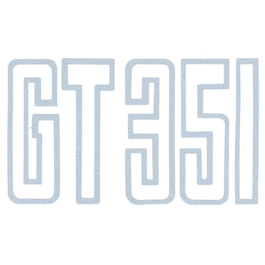 Ford 'GT 351' Boot Decal SILVER XB GT sticker  emblem  trunk  label