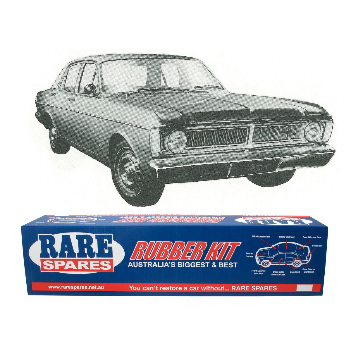 Ford Body Rubber Kit XY Sedan GT or Fairmont