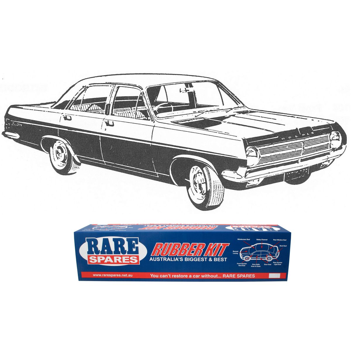 BODY RUBBER KIT HOLDEN HD PREMIER SPECIAL SEDAN
