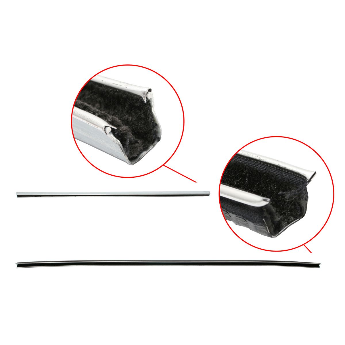 Ford Bailey Channel Set x1 Front or Rear XK XL XM XP door window felt