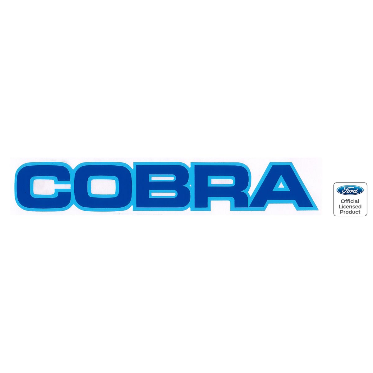 Ford Blue "Cobra" Boot Decal XC Cobra sticker trunk label