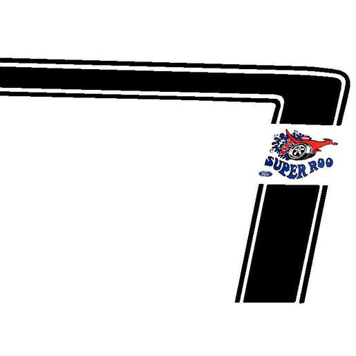 Ford Body Decal Stripe Kit XW Falcon Sedan GT BLACK super roo sticker