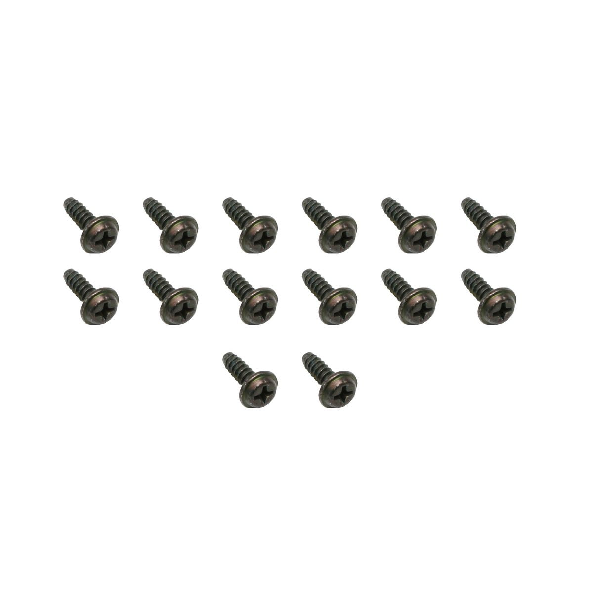 Commodore +Universal Self Tapper Screw Phillips Flat Top Head 8Gx1/2" Black 14pc