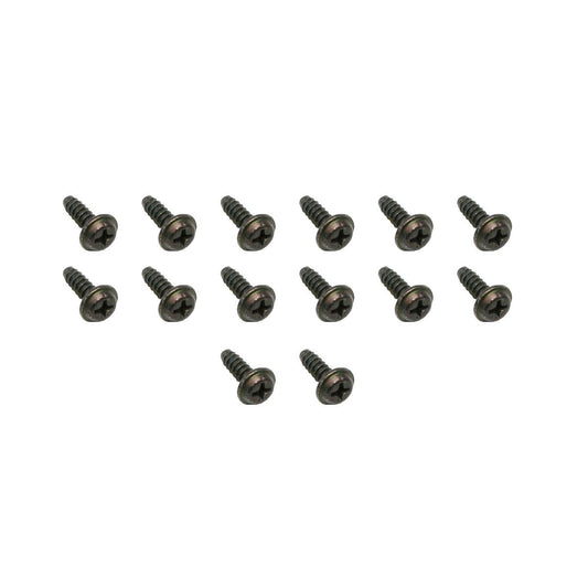 Commodore +Universal Self Tapper Screw Phillips Flat Top Head 8Gx1/2" Black 14pc