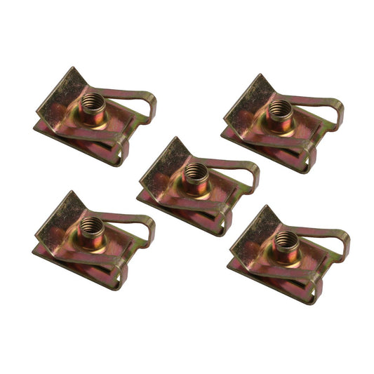 Finishing Parts Universal U Type Spring Nut Clip Set M5 x5