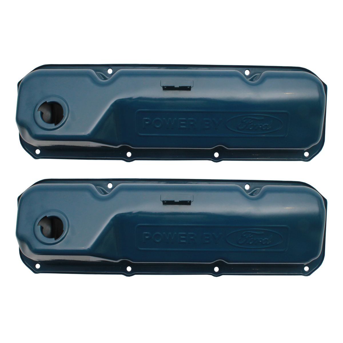 Ford 'POWER BY FORD' Rocker Covers PAIR XW XY XA 'D' Block Cleveland