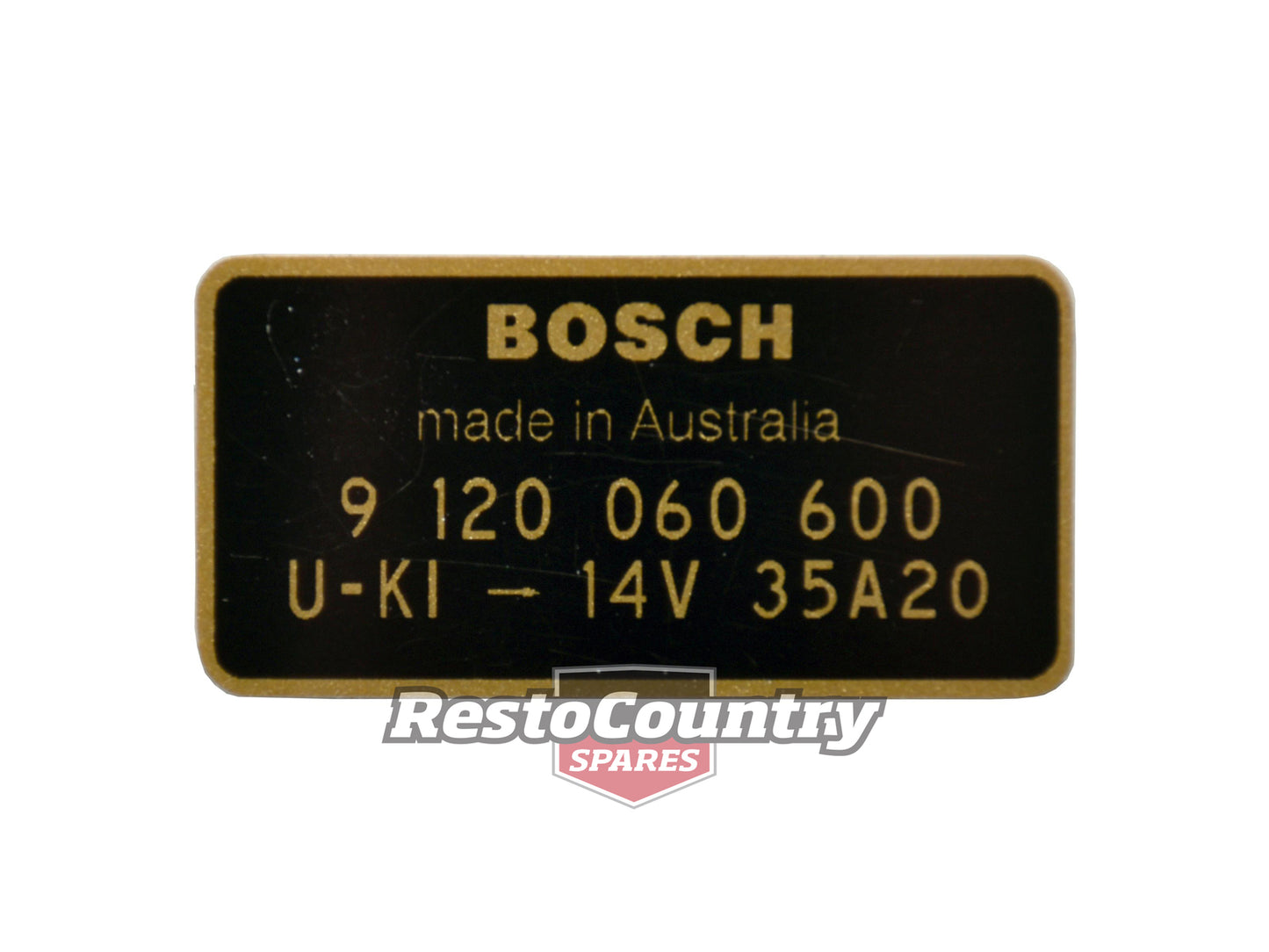 Holden 6Cyl Bosch Alternator Decal HR HK HT HG 9 120 060 600 - AD1000