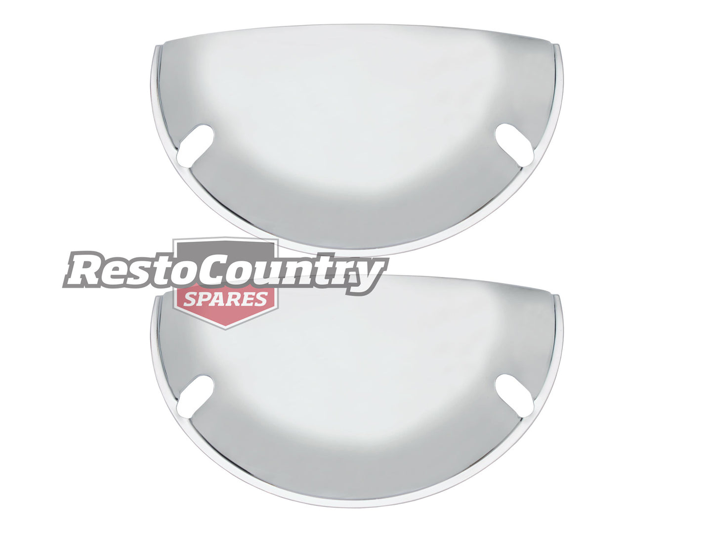 Holden CHROME Headlight Covers x2 Half Moon 5 3/4 head light cover - ANT10477