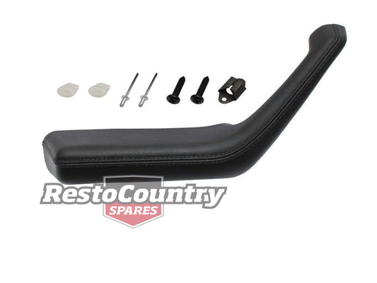 Ford Front Left Armrest + Fitting Kit XA XB - GT / Fairmont Black NEW - AR2005