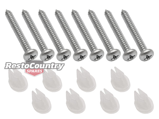 Holden Commodore Armrest Fitting Screws + Socket Kit VB VC VH VK VL x4 Doors - ARS1003