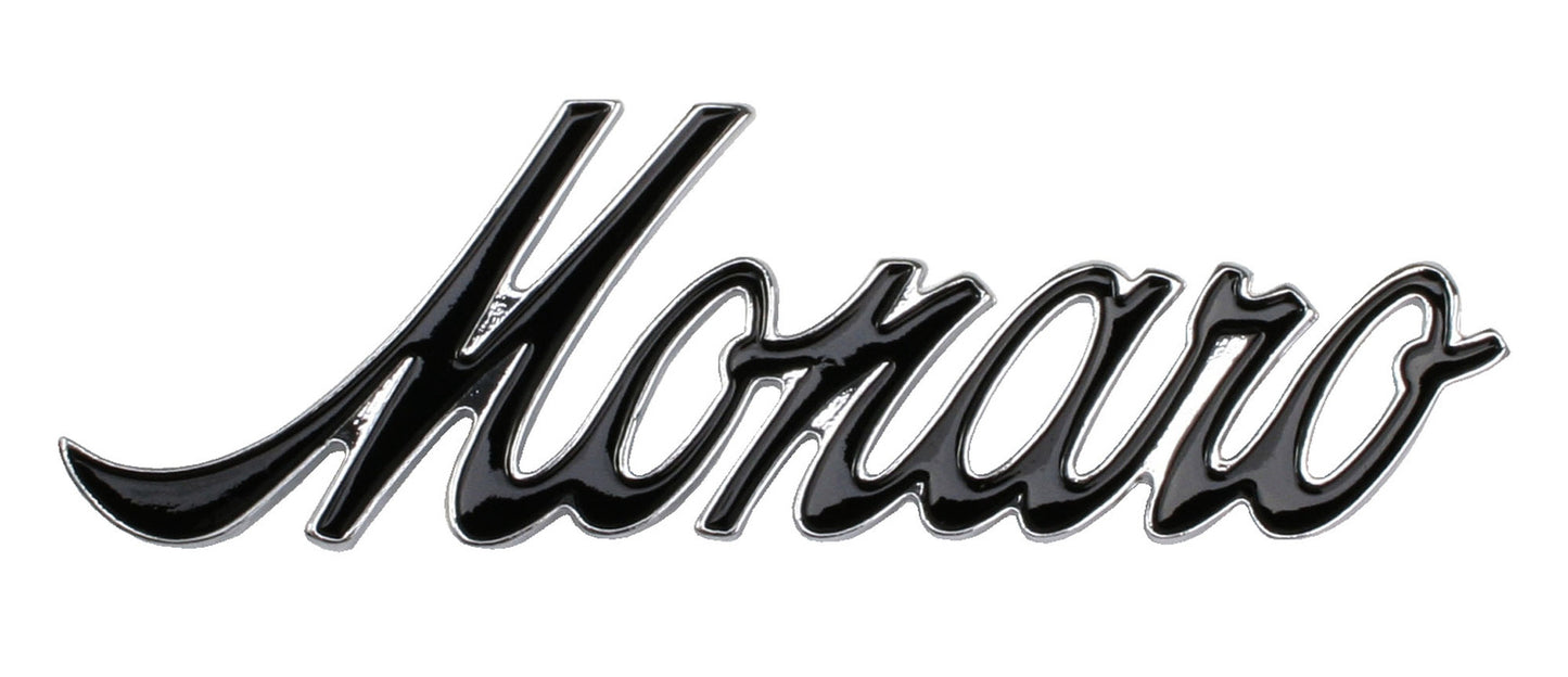 Holden - MONARO - Badge x1 BLACK Guard / Fender HQ HJ  emblem  gts - B1009