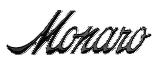 Holden - MONARO - Badge x1 BLACK Guard / Fender HQ HJ  emblem  gts - B1009