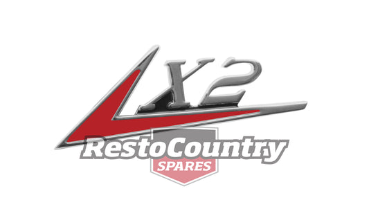 Holden 'X2' Badge HD HR Fender / Guard or Boot x1 emblem - B1036