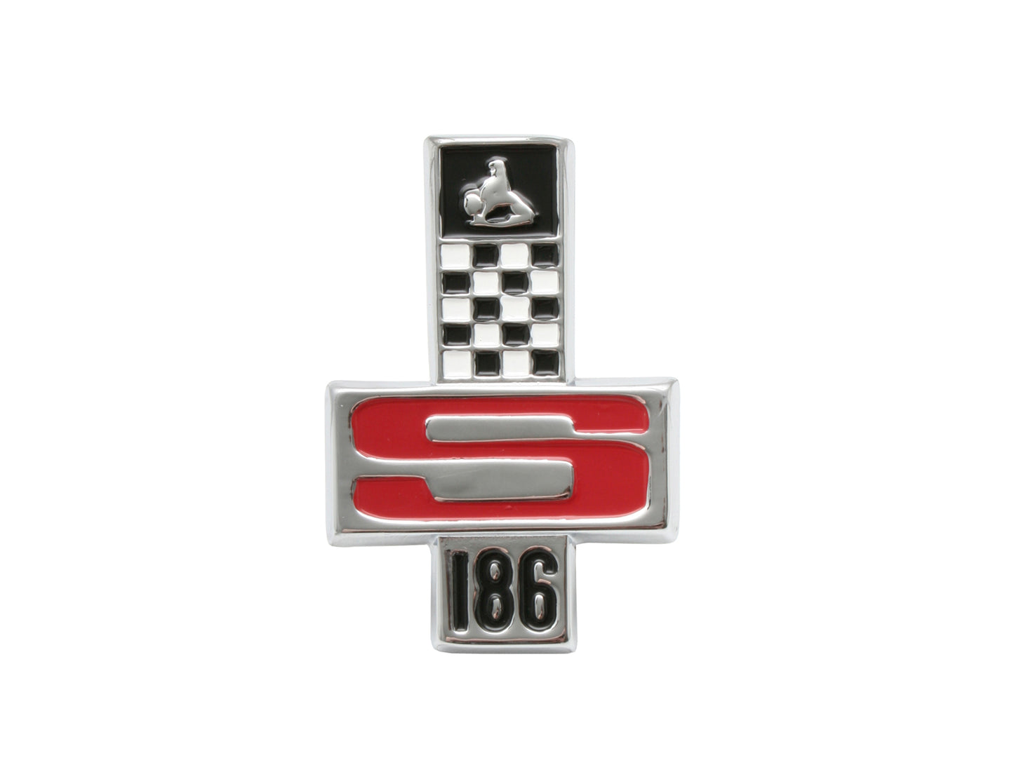 "Holden "186s" Badge x1 HR HG GTS 6Cyl Fender or Boot trunk guard emblem flag - B1040"