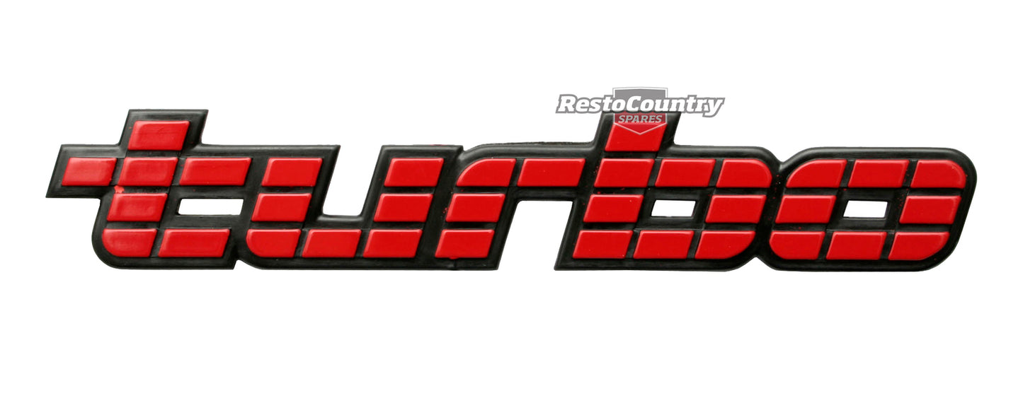 Holden Commodore VL - TURBO -  Badge RED Boot or Tailgate SL Calais Executive - B1086