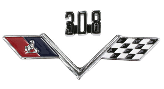 Holden HT HG Emblem / Badge - 308 - +Flags +Clips V8 Monaro GTS Sedan Coupe - B1090