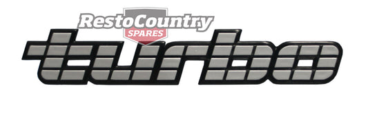 Holden Commodore Silver - TURBO - Badge VL Boot Tailgate x1 Calais Berlina - B1100