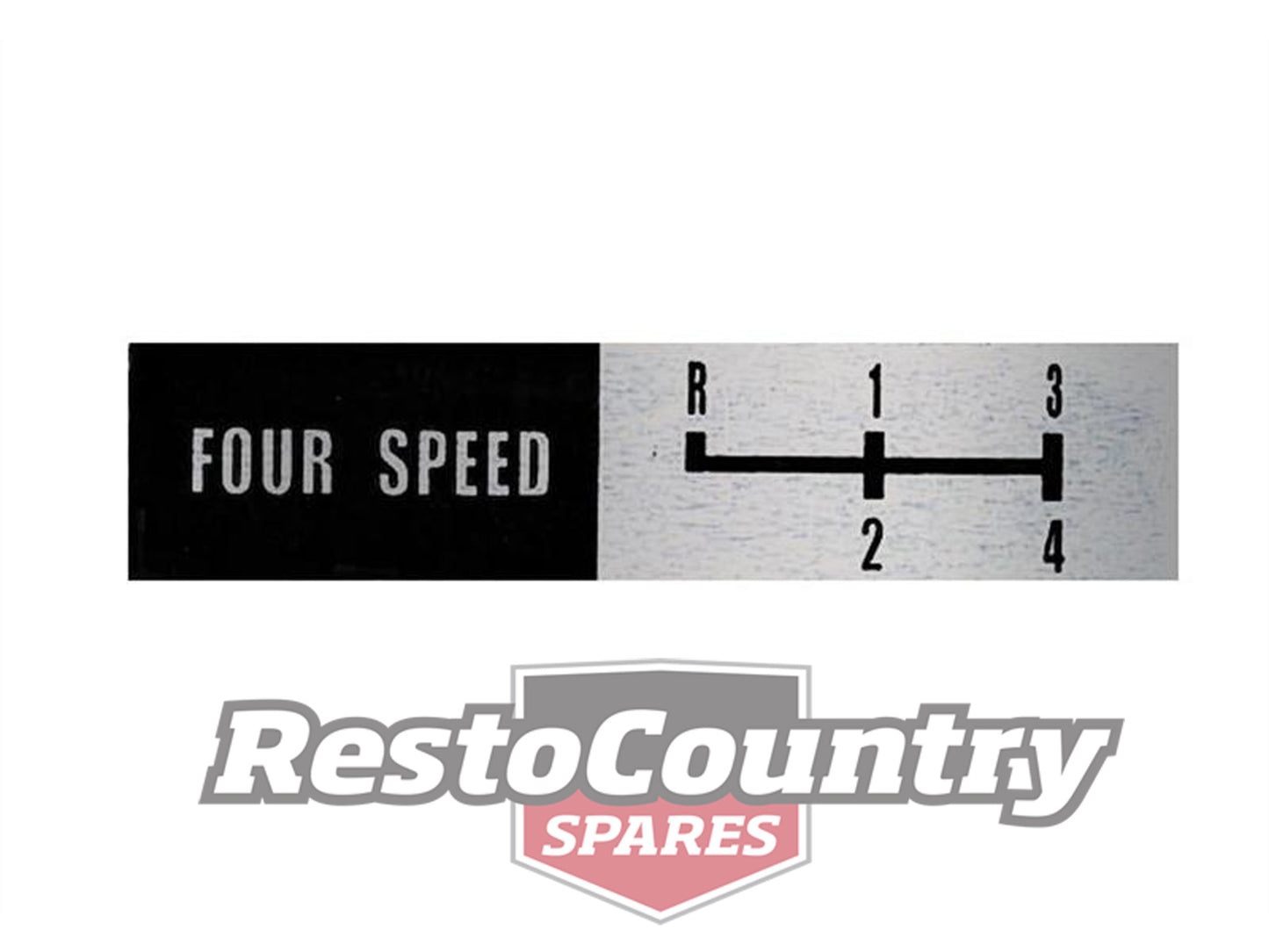 Holden 4 Speed Console Lid Badge HQ HJ Torana LH LX 4sp shift pattern - B1105